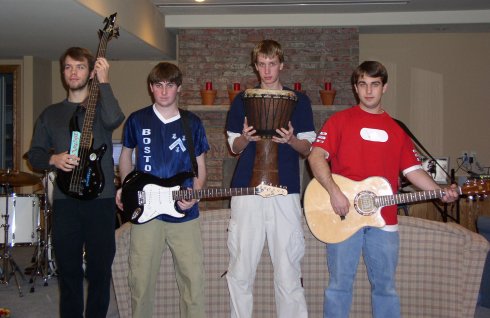 Perfectly Fantastic! The band shows everyone how cool they are. (Left to Right) Max, Casey, Kyle, Blair